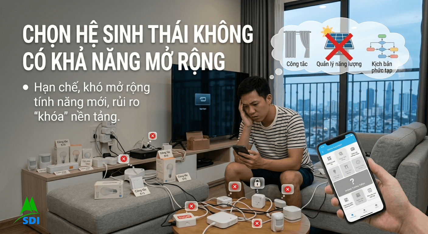 Chọn hệ sinh thái không có khả năng mở rộng