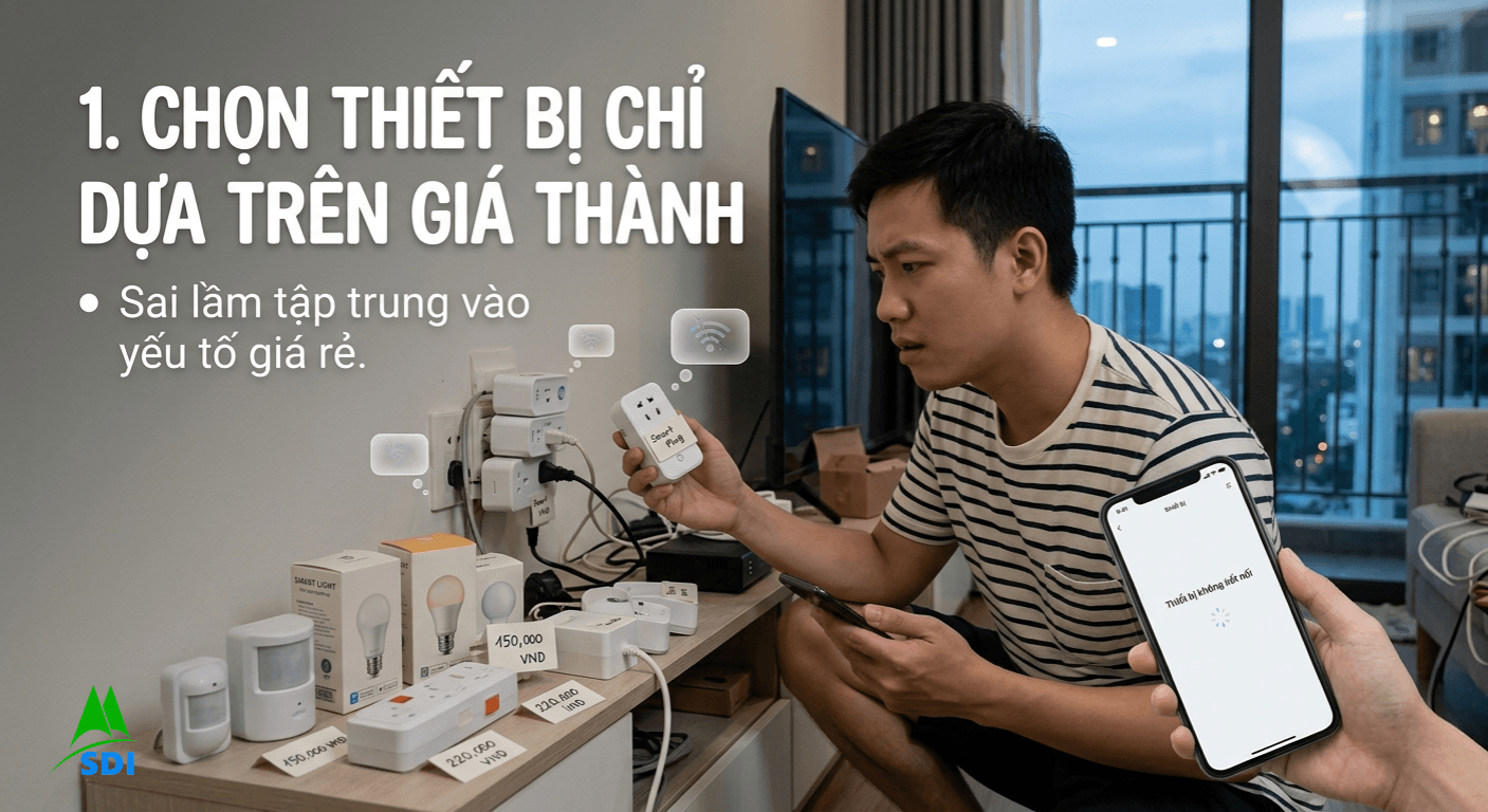 Chọn thiết bị chỉ dựa trên giá thành