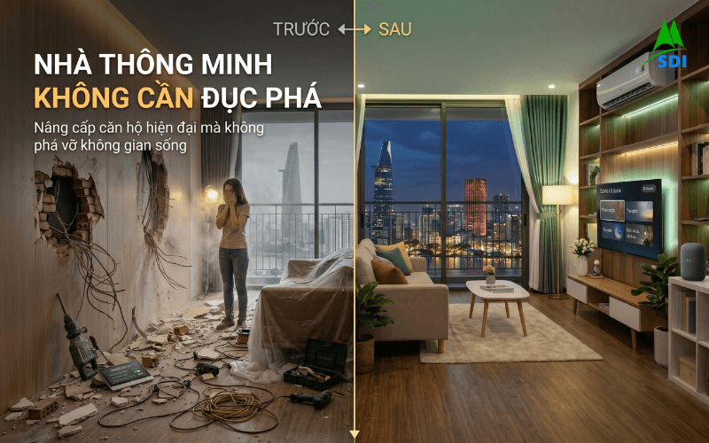 Nhà Thông Minh Không Cần Đục Phá Giải Pháp Nâng Cấp Căn Hộ Chung Cư Hiện Đại Năm 2026