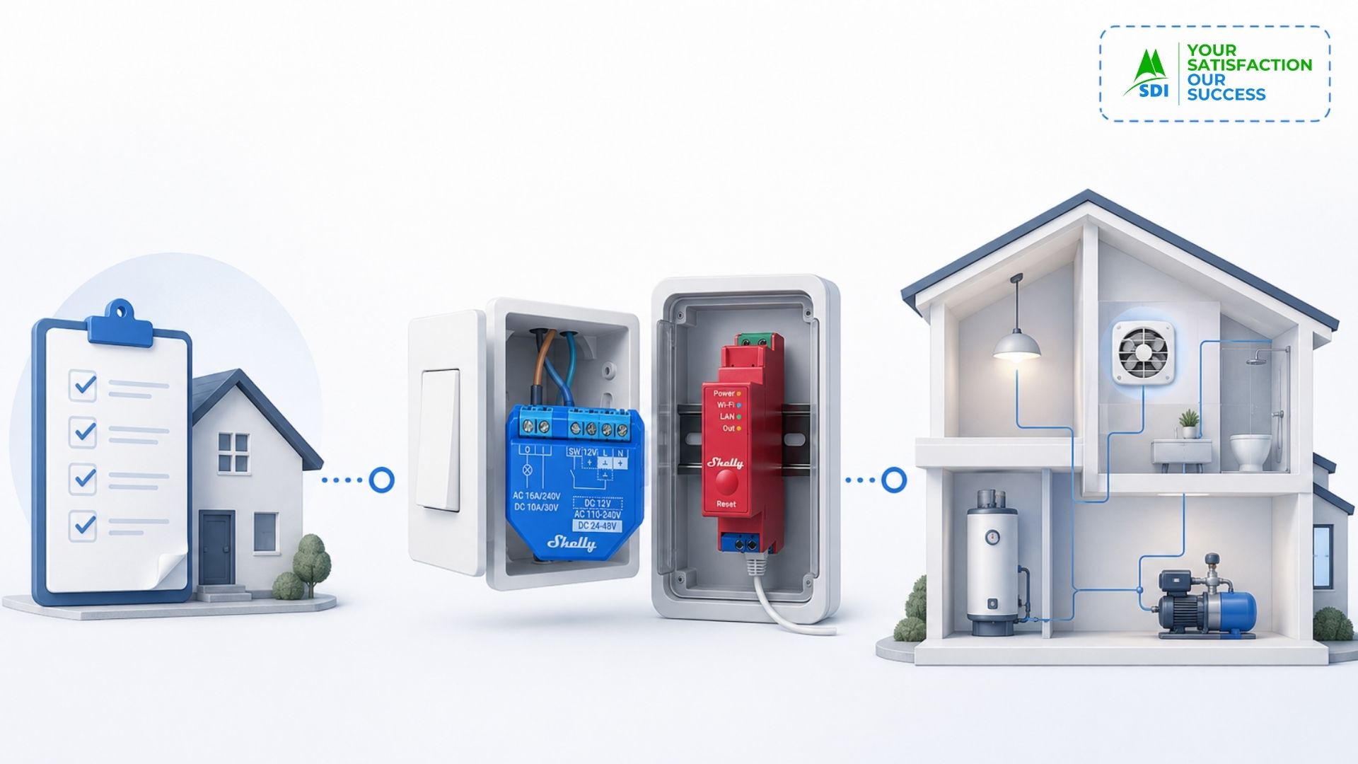 Đơn vị tư vấn và thi công Smart Home Shelly