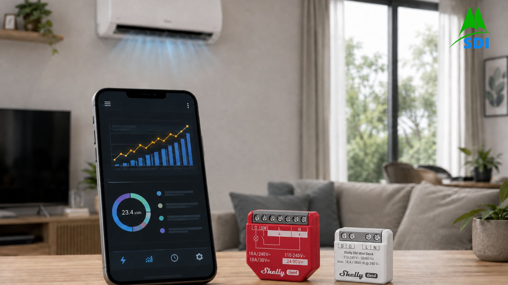 Giám sát điện năng trong hệ thống Smart Home bằng điện thoại