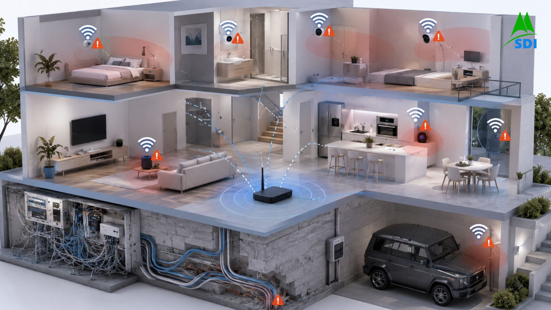 Hạ tầng mạng yếu khiến smarthome bị lỗi và mất kết nối