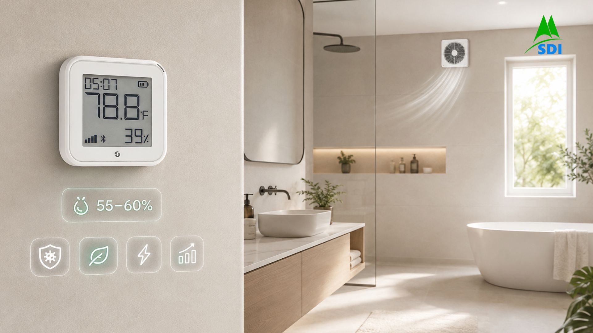 Lợi Ích Khi Dùng Shelly H&T Gen3 Trong Phòng Tắm