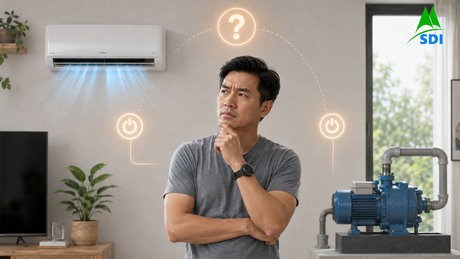 Người dùng tìm nguyên nhân tiền điện tăng bất thường từ máy lạnh và máy bơm