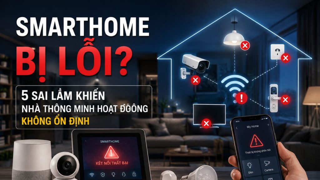 Smarthome bị lỗi_ 5 sai lầm khiến nhà thông minh hoạt động không ổn định