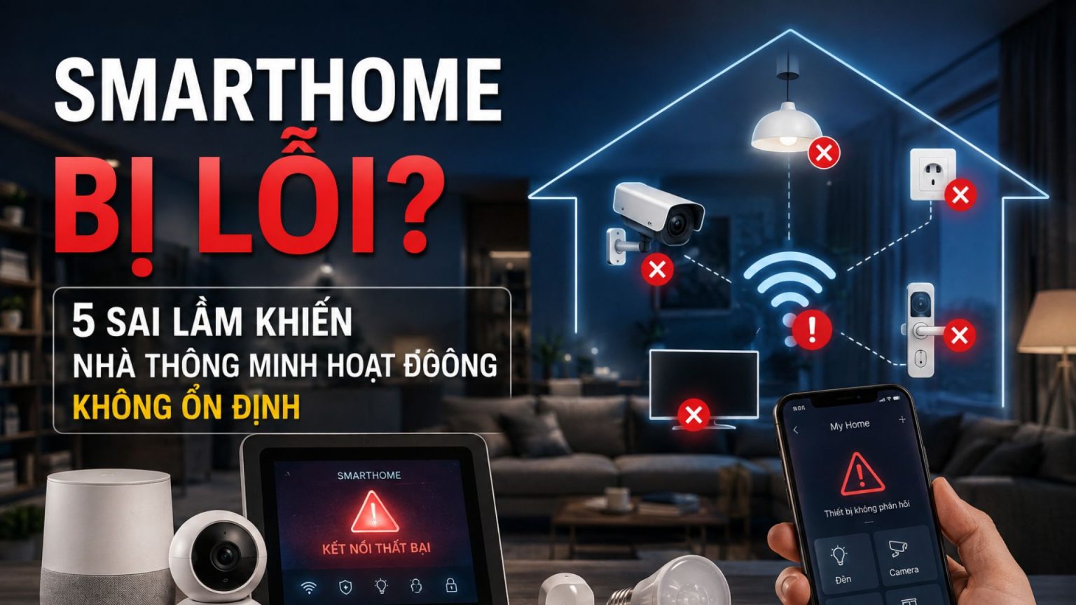 Smarthome bị lỗi_ 5 sai lầm khiến nhà thông minh hoạt động không ổn định