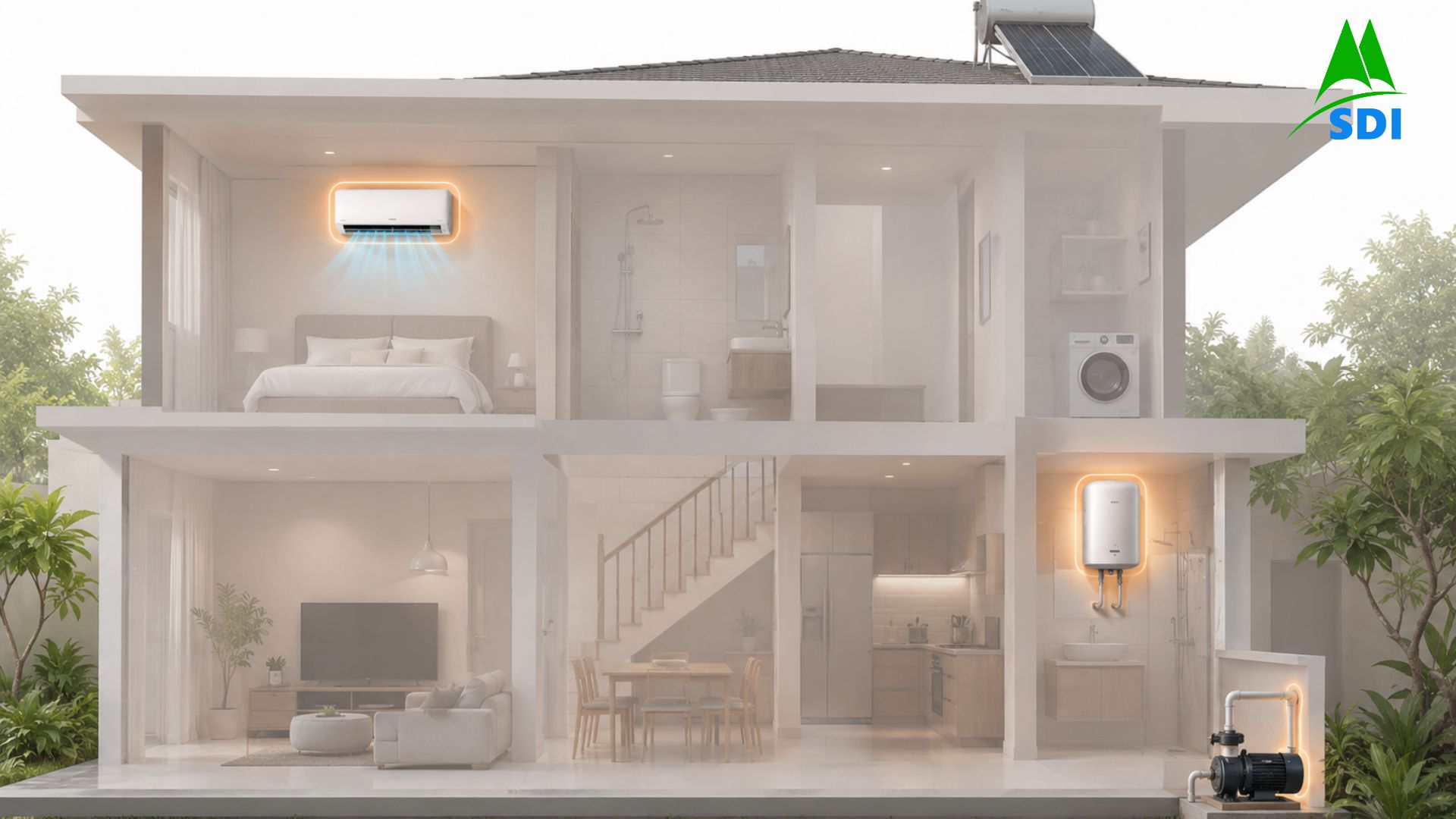 Theo dõi điện năng các thiết bị quan trọng trong ngôi nhà